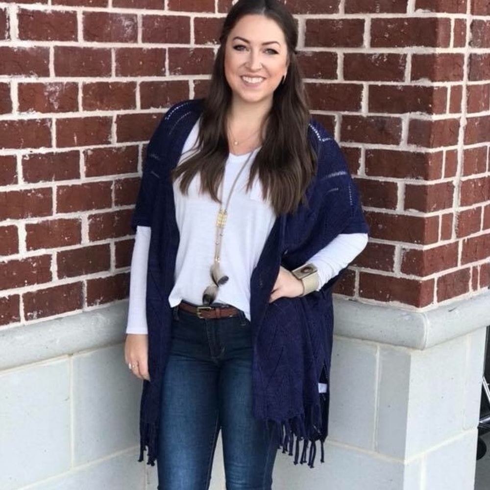 ***SOLDOUT***  Navy Cardi Shaw
